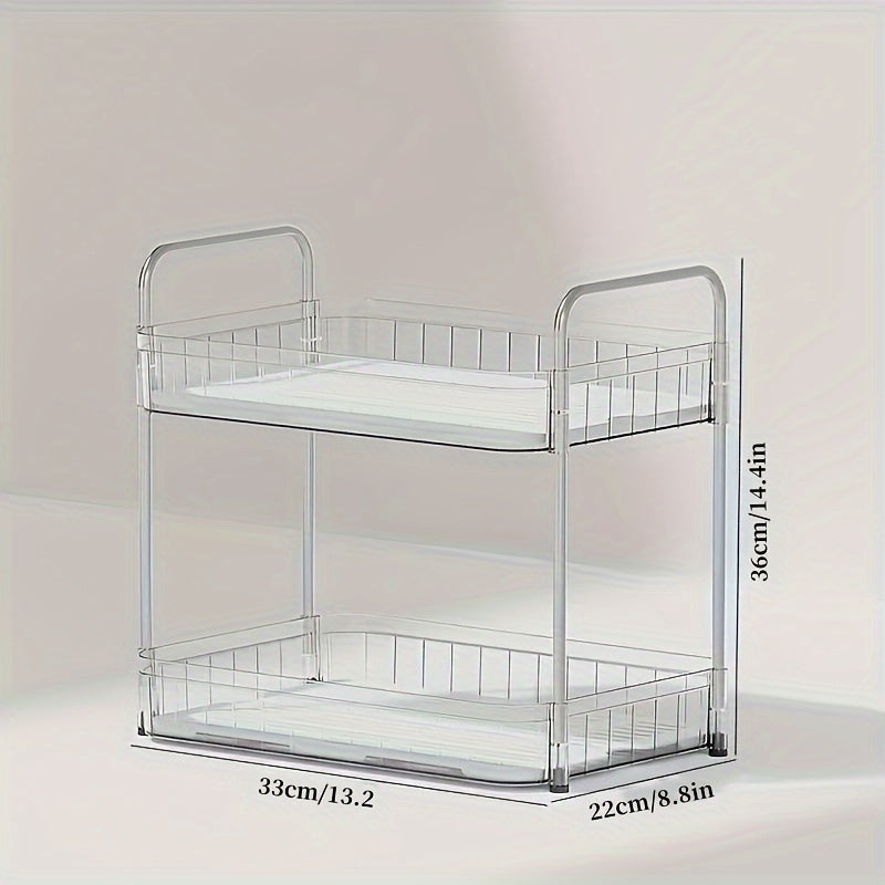 2 Layer Dish Drying Rack Large Capacity Kitchen Storage Rack