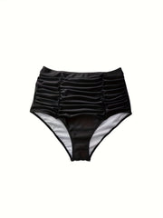 Ruched High Waist Swim Panty