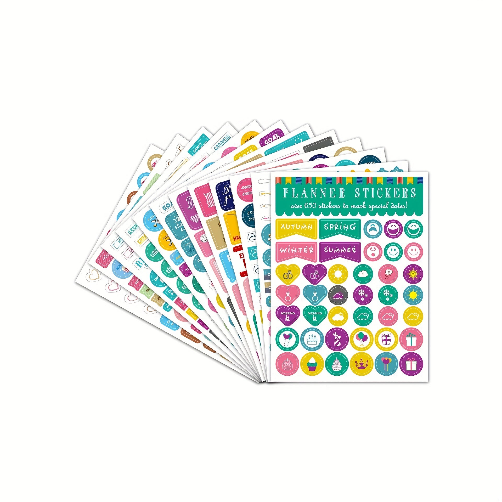 Monthly Weekly Calendar Planner Stickers