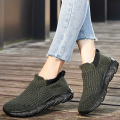 Women's Knitted Sock Shoes Low Top Slip On Sports Shoes
