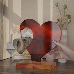 Epoxy Resin Double Heart Photo Frame Mold DIY Crafts Home Decor Tools