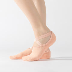 Non slip Cross Strap Yoga Socks Solid Sports Yoga Socks