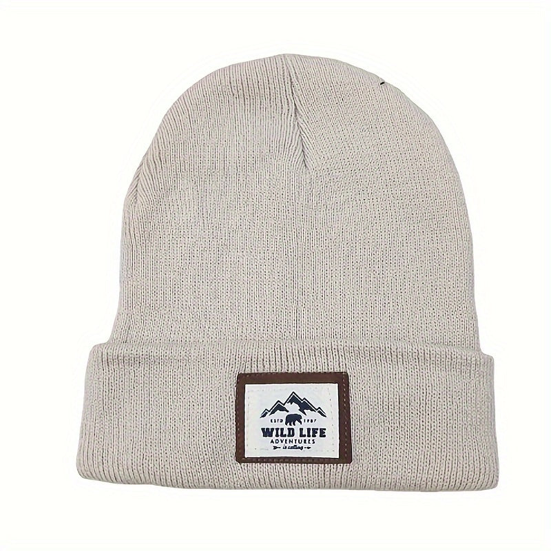 Retro Cotton Beanie Knit Hat Winter Ear Protection Warm Hat