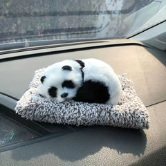 Realistic Sleeping Panda Plush Toy