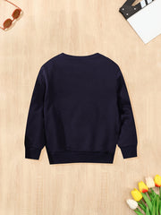 Boy's Cotton Truck Graphic Sweatshirt Casual Long Sleeve Pullover