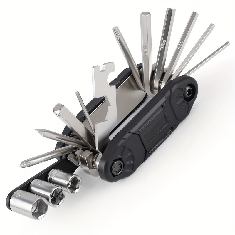16-in-1 Bike Repair Tool Set for Mountain Bike Maintenance