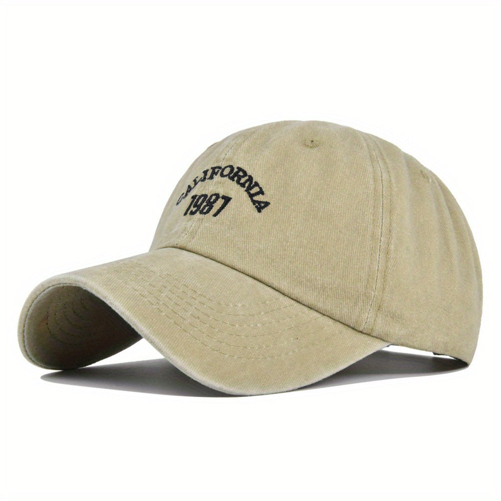 Casual Sunscreen Embroidered Baseball Cap Retro Sun Visor Hat