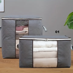 Cotton Quilt Storage Bag Clothes Organizer Box Large Capacity