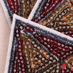 3pcs Sequin Embroidered Diamond Patch Applique DIY Iron On Patch
