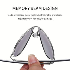 Retro Aviator Men's Sunglasses UV400 Protection