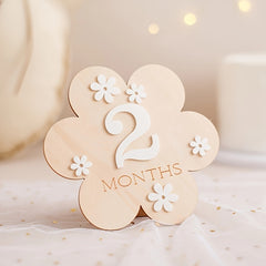 Flower Birth Memorial Plaque Bath Gift 'S Birthday Photo Props