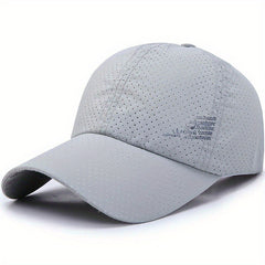 Mens Quick Drying Mesh Sunshade Cap Lightweight Baseball Cap