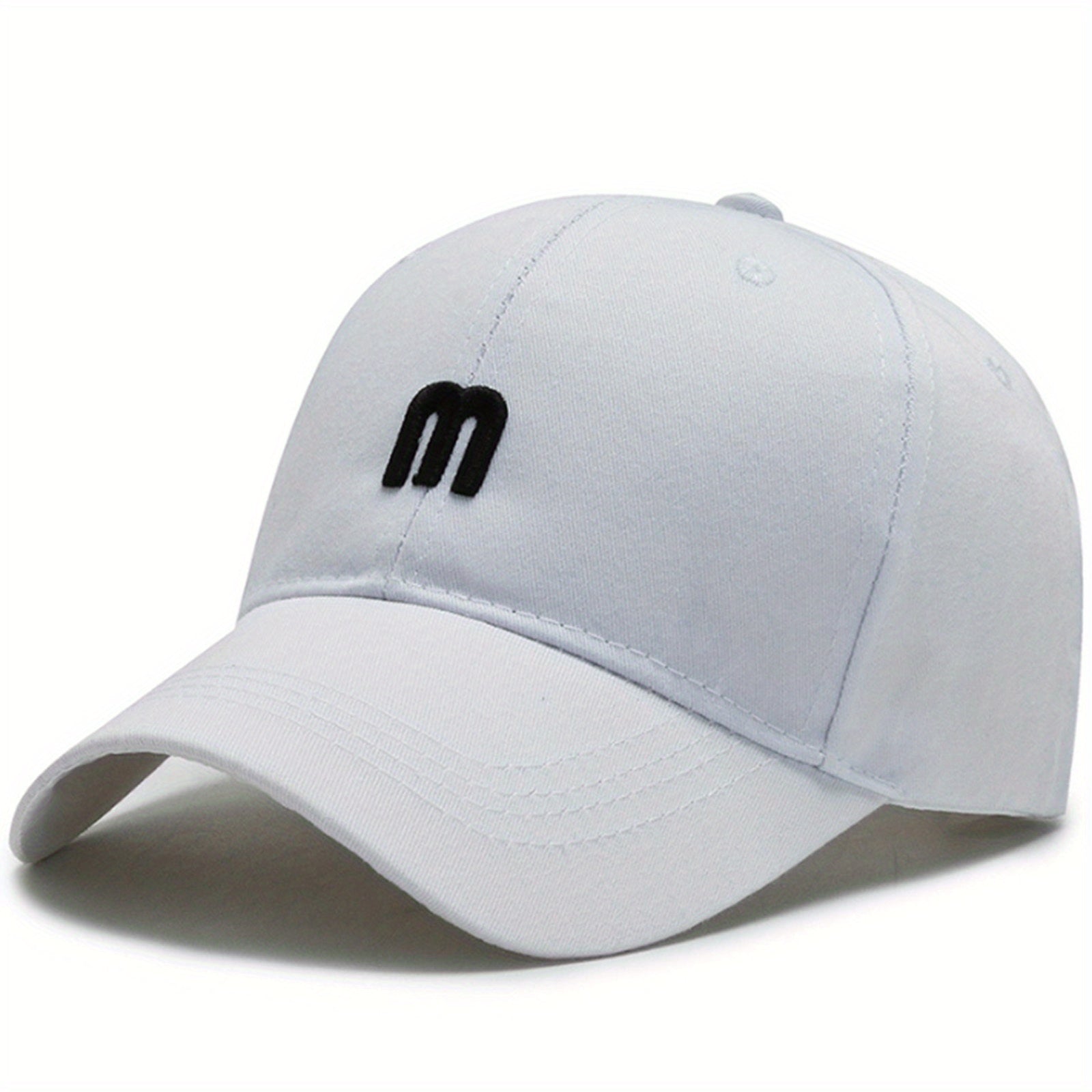 Small M Embroidery Casual Baseball Cap Unisex