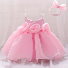 Mesh Puffy Princess Dress for Baby Girls