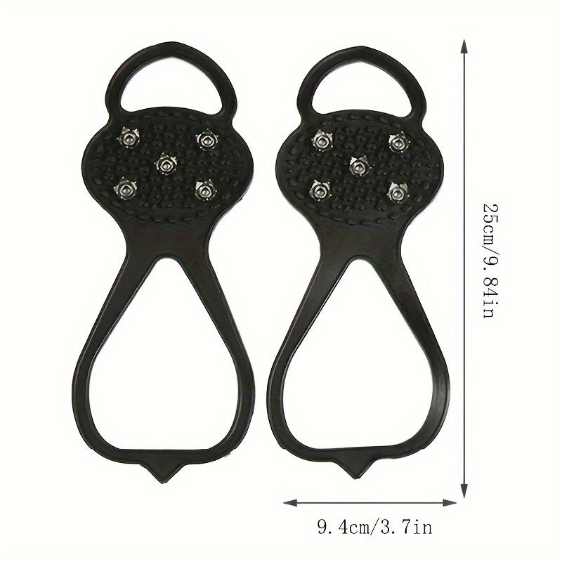 Anti Slip Shoe Spikes Silicone Snow Spikes for Skiing & Hiking