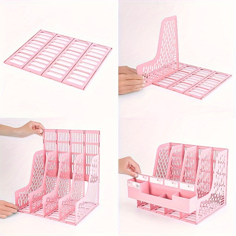 24pcs Desk Organizer Pen Holder File Holder Office Stationery Organizer
