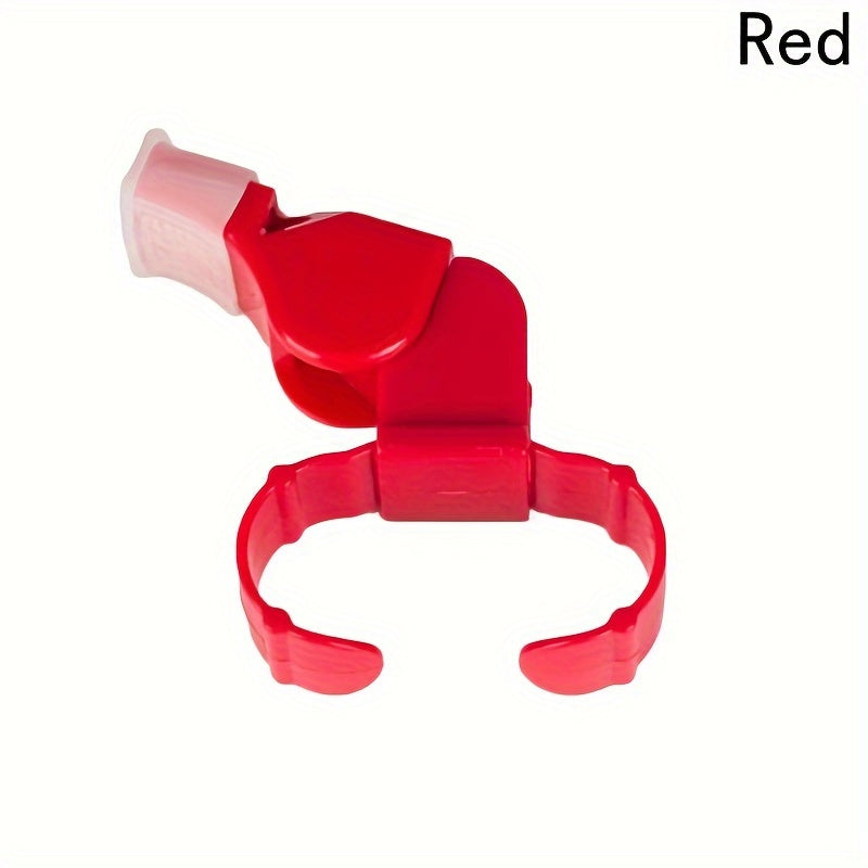 Referee Finger Whistle Football Training Equipment Safe Plastic Ring Whistle