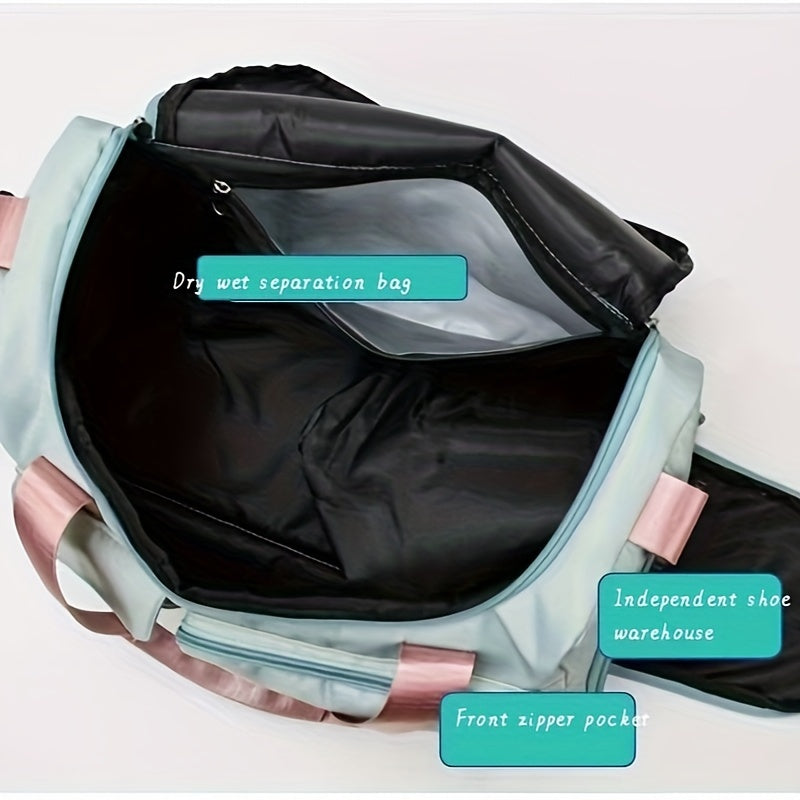 Outdoor Sports Travel Bag Wet And Dry Separation Fitness Bag Portable