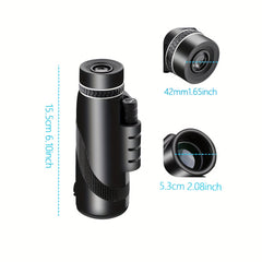 High Powered Monocular with Smartphone Adapter for Outdoor Activities