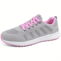 Mesh Woven Running Shoes Breathable Gym Casual Sneakers Women's Footwear