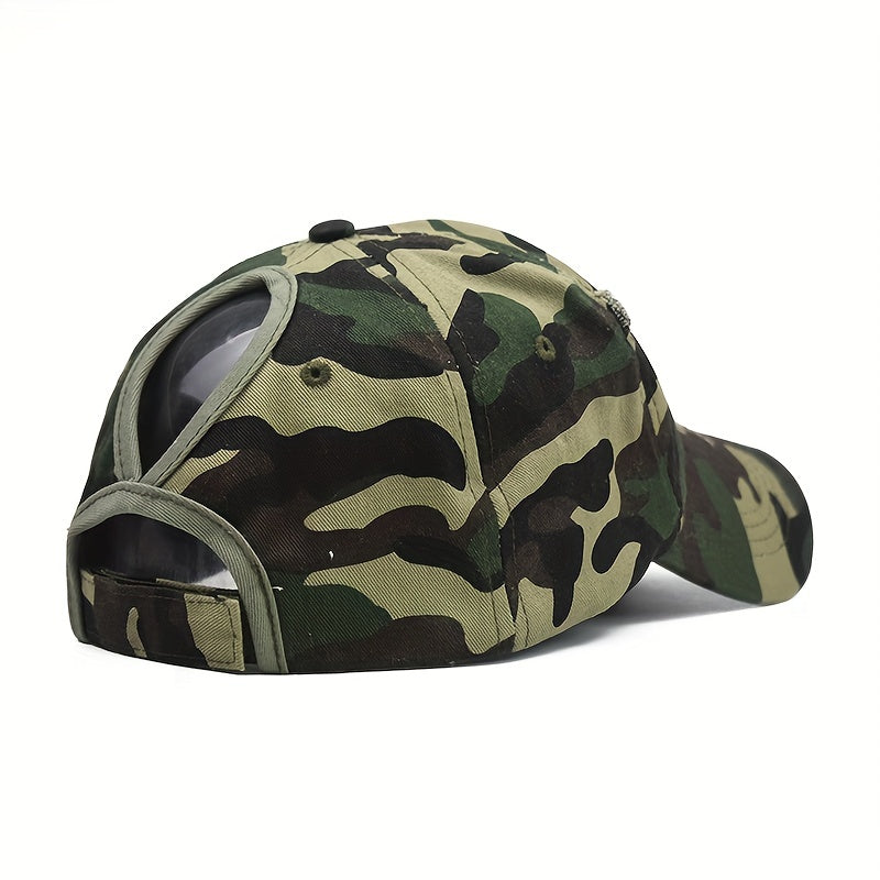 Ripped Ponytail Baseball Cap Adjustable Sunscreen Sports Hat