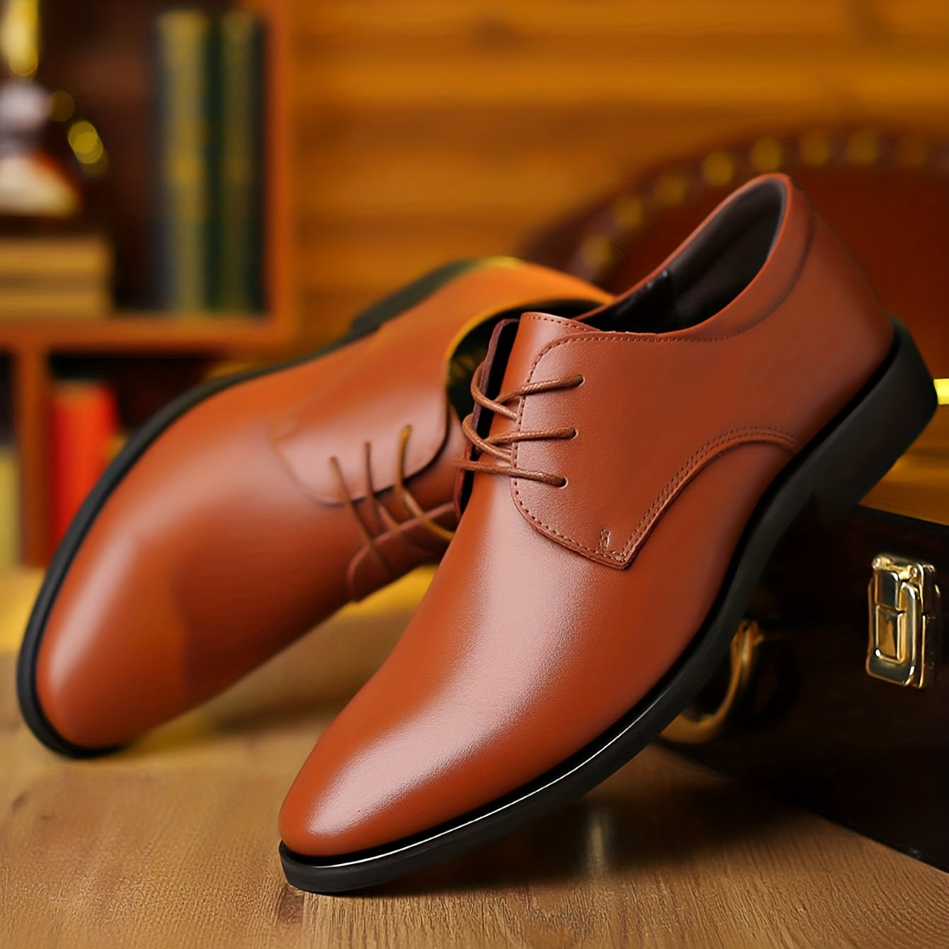 Men's Lace Up Dress Shoes Non Slip Formal Shoes