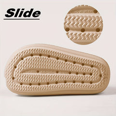 Leopard Print Slides Soft Sole Double Buckle Strap Bathroom Shoes