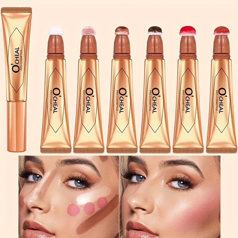 3-in-1 Contour Highlight Blush Stick Long Lasting Waterproof