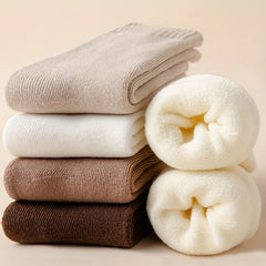 6 Pairs Solid Comfy & Warm Mid Tube Socks Women's Stockings