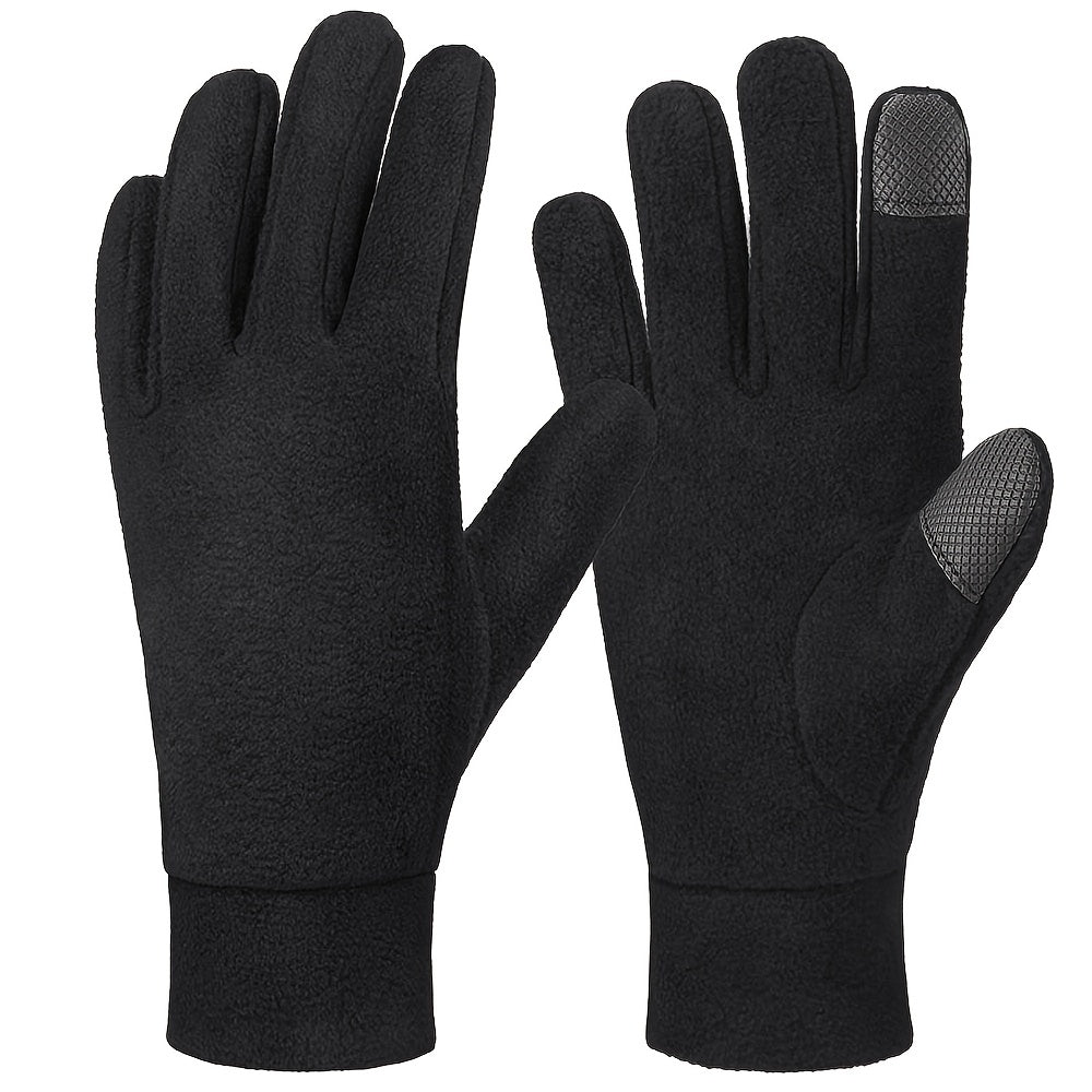 Polar Fleece Winter Cycling Gloves Warm Outdoor Gloves