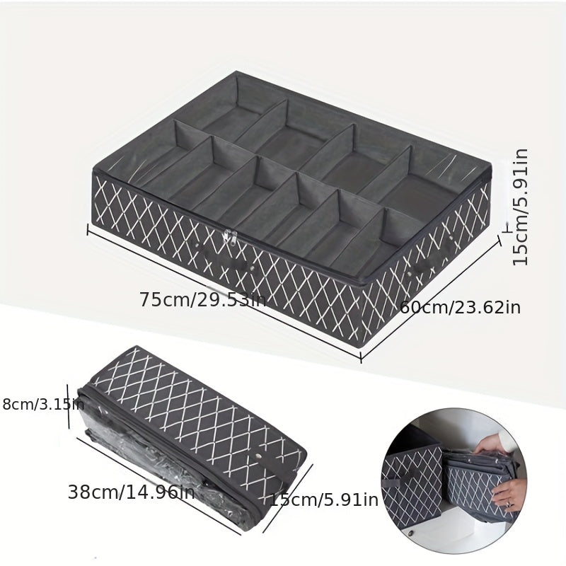 Underbed Storage Bag Clothes Organizer Foldable Container