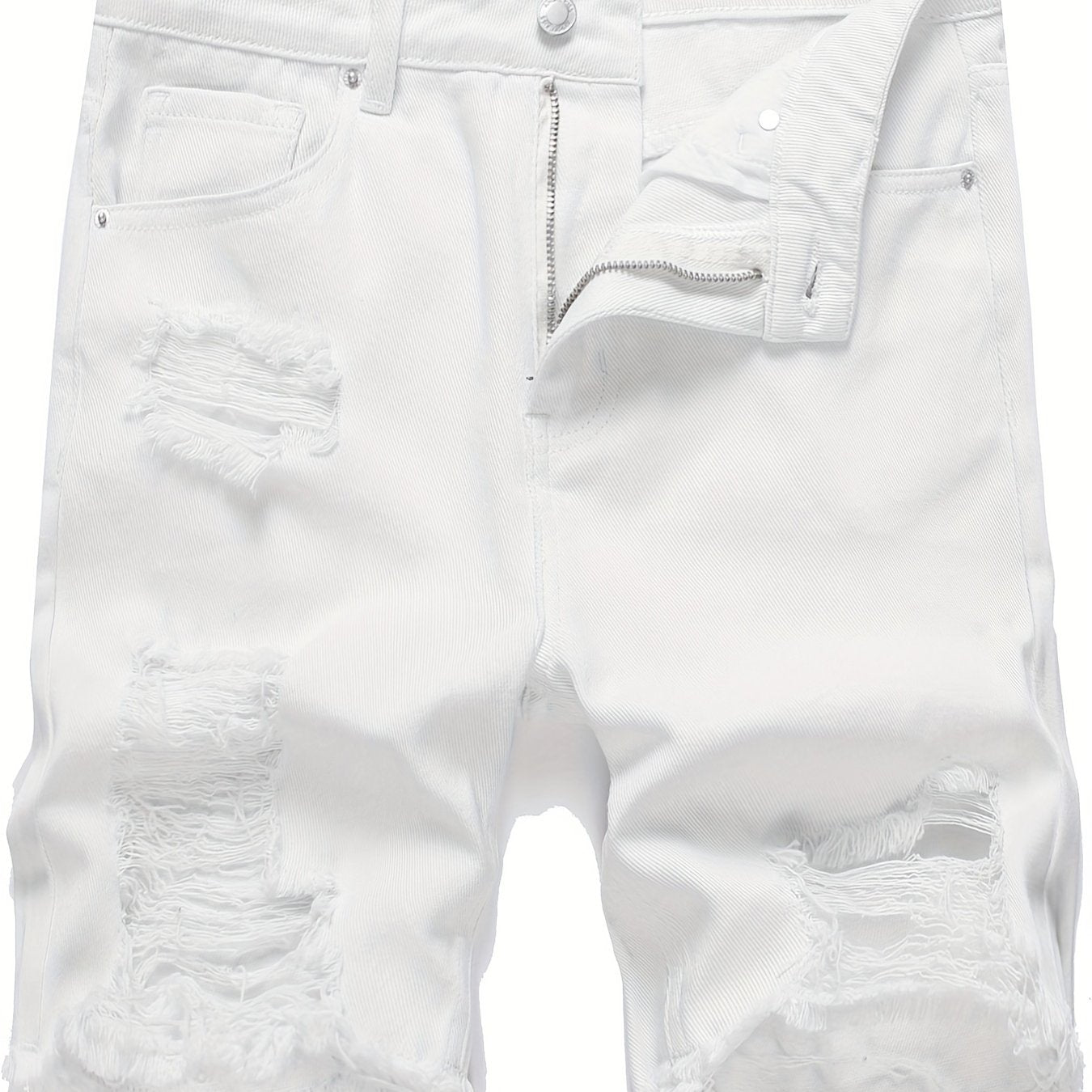 Ripped Denim Shorts Mens Casual Street Style Denim Shorts For Summer