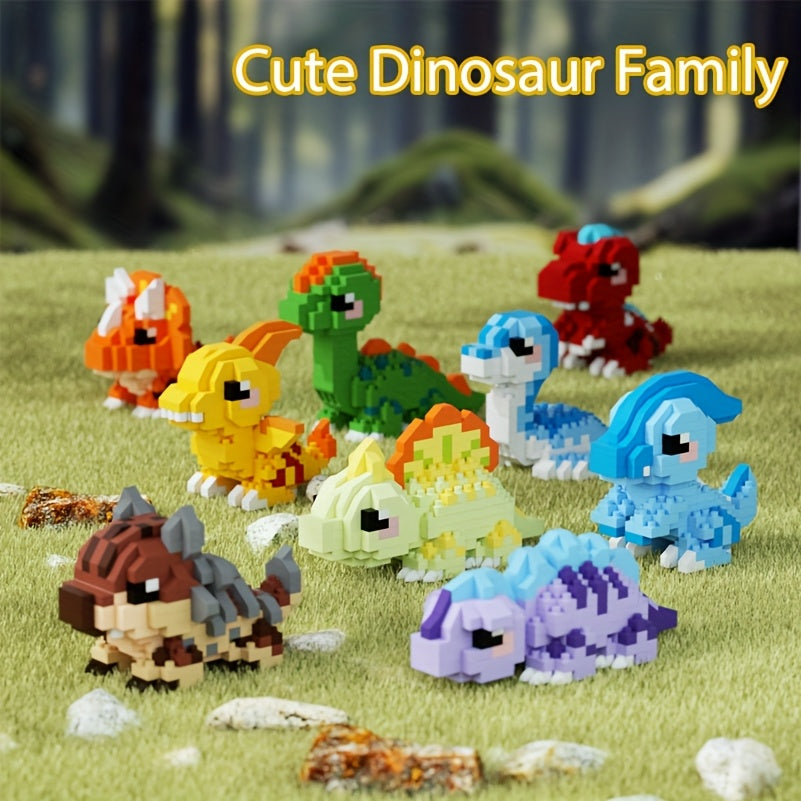 Dinosaur Family Building Block Puzzle Toy Set