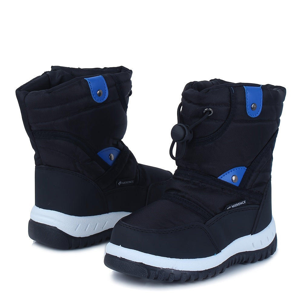 Girl's High Top Snow Boots Warm Fleece Non-Slip Plush Cozy Hiking Shoes