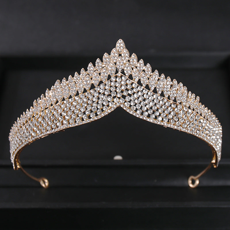 Silver Crystal Tiara Crown Headband for Women Girls