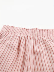 Smocked High Waist Shorts for Women