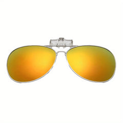 SOOLALA Alloy Frame Polarized Clip on Sunglasses
