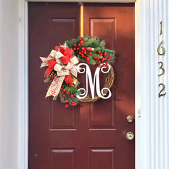 Christmas Wreath Letter Door Hanging Thanksgiving Decoration