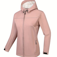 Women's Fleece Sports Jacket with Zipper Pocket