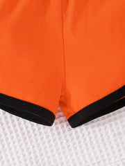 Toddler Boys Hooded Vest & Shorts Set Pop Cotton Casual Summer Clothes
