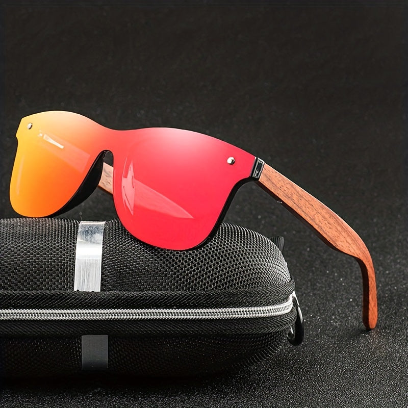 Men's Wooden Polarized Sunglasses UV Protection