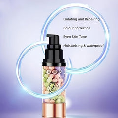3 Rainbow Contouring Isolation Cream Pore Primer Correct Serum Face Makeup