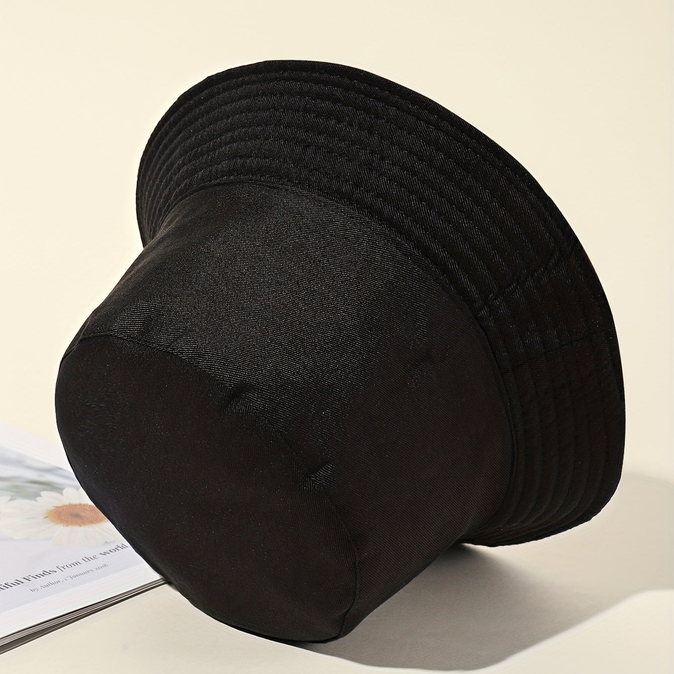 Stripe Print Bucket Hat Casual UV Protection Fisherman Cap