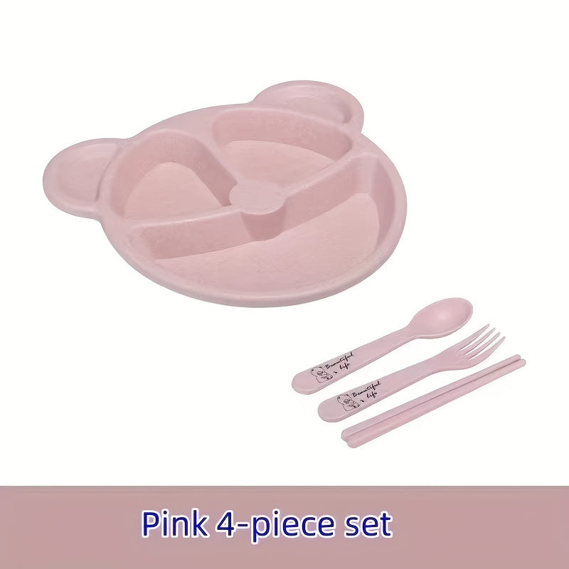 Kids Cutlery Set Non Toxic Dinner Plate Set