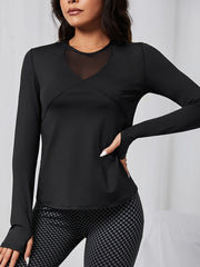 Women's Quick Drying Mesh Sports Top for Yoga & Workout