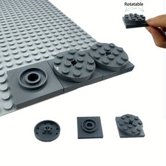 Rotatable 4x4 Turntable Base ABS Ideal for Building Blocks Educational Toy