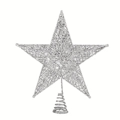 1pc Glitter Christmas Tree Star Topper Top Hat Decorations