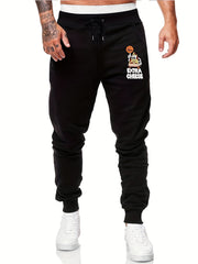 Men's EXTRA CHEESE Drawstring Fleece Sweatpants Loose Casual Comfy Jogger Pants