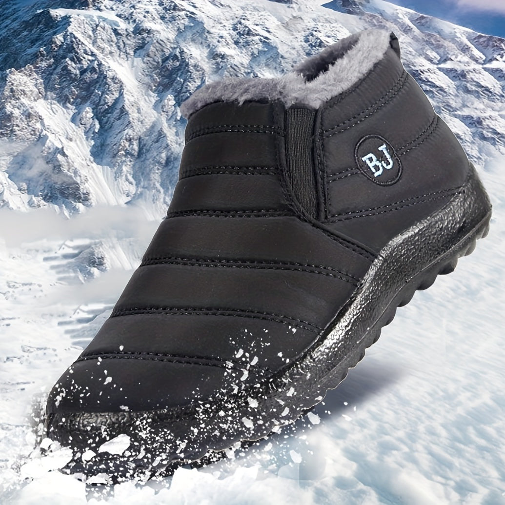 Women's Winter Snow Boots Warm Velvet Slip On Waterproof Shoes