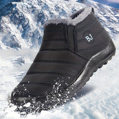 Women's Winter Snow Boots Warm Velvet Slip On Waterproof Shoes